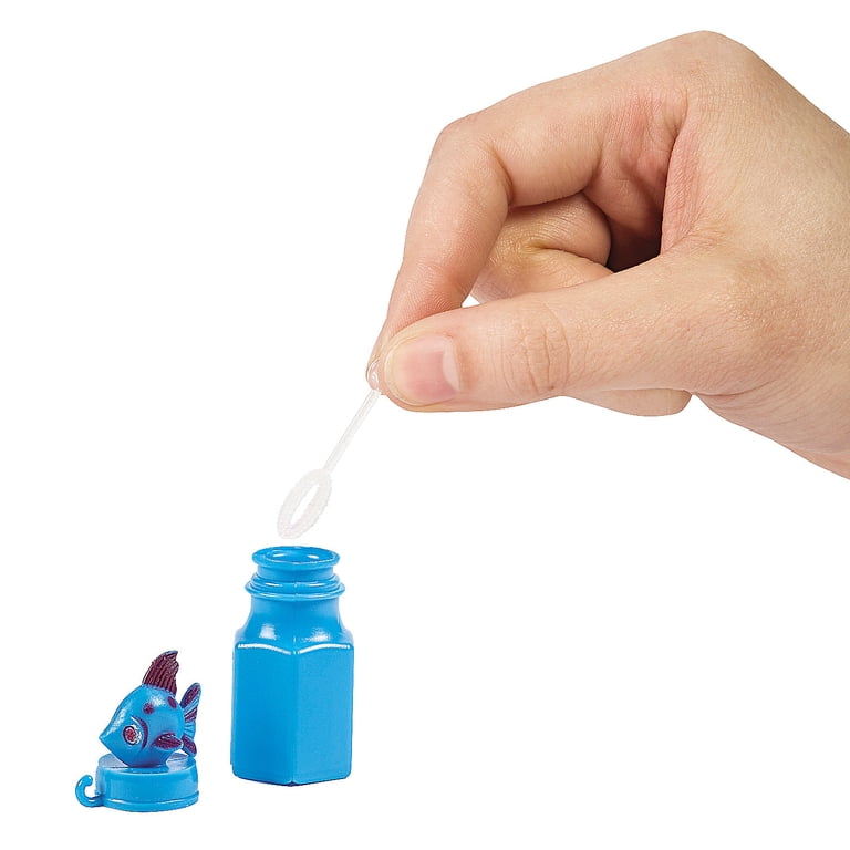 Rhode Island Novelty Tropical Fish Bubble Bottles - Set Of 24 Mini Bubble Wands, 0.6 Oz Each, 3 Inches Tall 5 thumbnail image