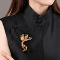 thumbnail image 4 of Crystal Enamel Brooch Vintage Phoenix Brooch Pin Elegant Banquet Brooch Fashion Bird Pin for Clothing Accessories, 4 of 7