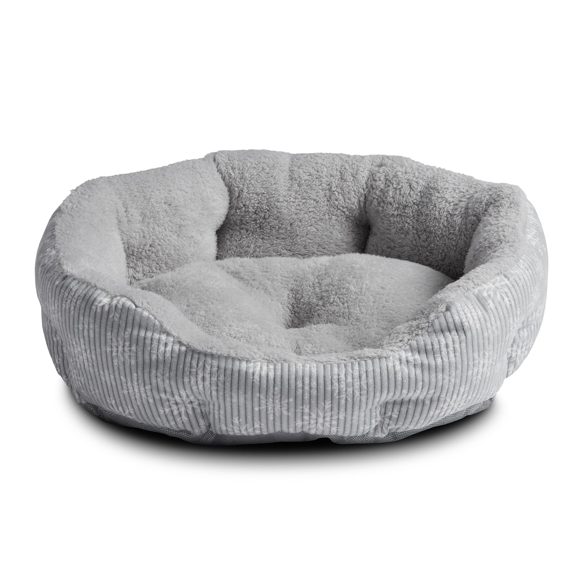 Vibrant Life Cuddler Small Cat / Dog Bed Gift Set, Red/Black Buffalo and Grey Snow Flake