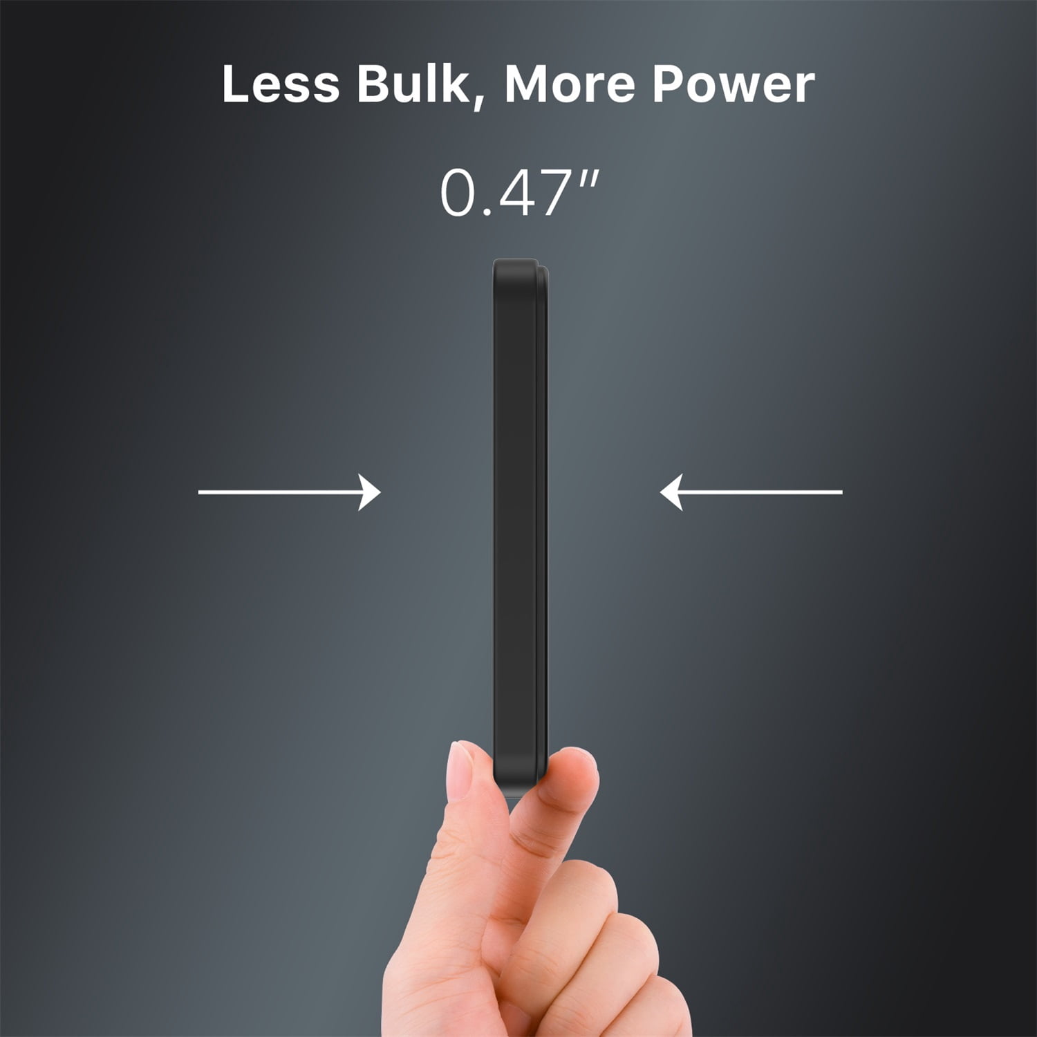 MyBat Design Lab 5000mAh Magnetic Wireless Power Bank - Black - Black Basketballs