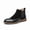 Black, variant on Men's Suede & Leather Chelsea Boots, Slip-On Ankle Boots with Brogue Detail for Business Casual, Dress, and Daily Wear