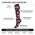 thumbnail image 2 of Rateoe Candy Corn (2) Compression Socks for Women and Men 20-30mmHg-Circulation Support Socks Knee High Nurse Pregnant Running Medical and Travel Athletic, 2 of 7