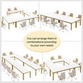 thumbnail image 5 of Tribesigns 6.5FT Conference Table, 78 Inch Rectangular Meeting Table with Metal Legs, Large Office Seminar Table for 6 to 8 People (Only Table), 5 of 5