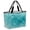 Teal, Aquamarine, Seafoam, Mint, variant on Burnt Orange Marble Beach Bag for Women, Large Breathable Mesh Beach Tote Bag, Abstract Art Fog Clouds Sandproof Lightweight Travel Bags for Vacation Picnic Swimming Pool 15.7"x15.7"x9.1"
