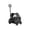 Black, variant on 4 Wheels Folding Pink Pet Dog Stroller, Lightweight Travel Cart with Sunshade Cover for Small Dogs Cats, Portable Carrier Wagon for Walking Shopping Outdoor Play (Black)