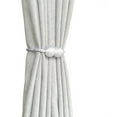 thumbnail image 2 of LAICAIW 2 Pack Magnetic Curtain Tiebacks, Decorative Curtain Holdbacks for Window Décor (White), 2 of 5