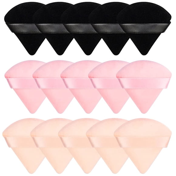 Powder Puff Pimoys Soft Triangle, 15 unidades