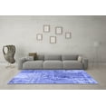 thumbnail image 3 of Ahgly Company Indoor Square Patchwork Blue Transitional Area Rugs, 3' Square, 3 of 4