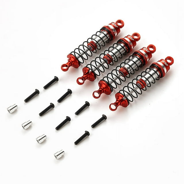 QualitChoice Smooth Front Rear Shock Absorber For 1/18 Latrax On-Road Vehicles Wear-resistant Red