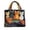 Sky Blue-2, variant on Quilted Tote Bag for Women, Halloween Cute Tote Bag Sturdy Oxford Laptop Tote, Quilted-Style Cat Print Bag for Work & Travel, Dark Purple S