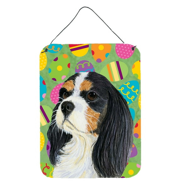 Cavalier Spaniel Easter Eggtravaganza Wall or Door Hanging Prints