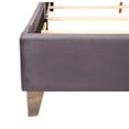 thumbnail image 2 of Bed Frame Chic Gray Queen Upholstered Bed, 2 of 5