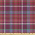thumbnail image 2 of Checkered Sofa Upholstery Fabric by the Yard, Retro British Irish Cultural Pattern of Tartan Abstract Celtic Design, Decorative Fabric for DIY and Home Accents, Purple Lavender Orange by Ambesonne, 2 of 5