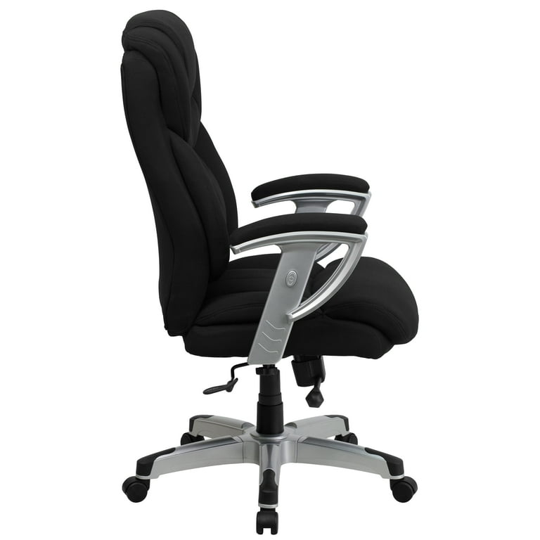 BizChair Big Tall 400 lb. Rated High Back Black Fabric Executive