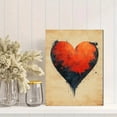 thumbnail image 2 of Qisvanset Framed Canvas Wall Art, 12x16 Inch John Heart Valentine Bible Verse Wall Art, 2 of 5