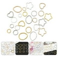 thumbnail image 3 of 96pcs Geometric Designed Ear Pendant DIY Hollow Charms Earrings DIY Accessories, 3 of 9