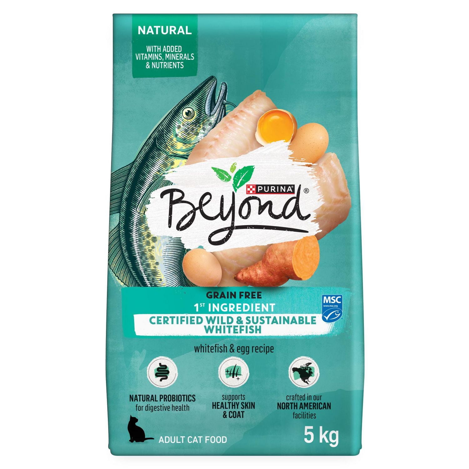 Beyond Grain Free Wild-Caught Whitefish & Free Run Egg Recipe, Dry Cat Food 5 kg