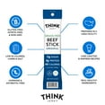 thumbnail image 5 of Think Jerky Original Beef Sticks, Gluten and Sugar Free, No Nitrates, Keto Paleo Friendly High Protein Low Carb Meat Snack - 0.5 oz Sticks, 20 Pack, 5 of 7