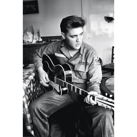 Elvis presley army guitar music poster 24x36 inch Elvis presley army guitar music poster 24x36 inch