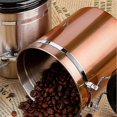 thumbnail image 4 of 1.5l Bronze Stainless Steel Airtight Coffee Container With Date Tracking For Coffee, Vacuum Sealed Airtight Container, Coffee Jar 1500ml, Coffee Groun, 4 of 5