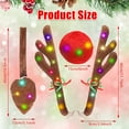 thumbnail image 6 of Car Reindeer Antler Decorations,Vehicle Xmas Decorations Auto Decoration Reindeer Kit with Jingle Bells Rudolph Reindeer Red Nose and Tail for Car Accessories Christmas Antlers, 6 of 6