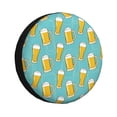 thumbnail image 1 of Fotbe Beer Funda de Llanta de Repuesto con Estampado, Engrosada, Ajuste Universal para Jeep, Remolque, RV, SUV, Camión-16 inch, 1 of 6