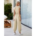 thumbnail image 3 of Lentta Women's Two Pieces Outfits Casual Lounge Sets Cropped Tops Sweatpants Tracksuit with Pockets, 3 of 7