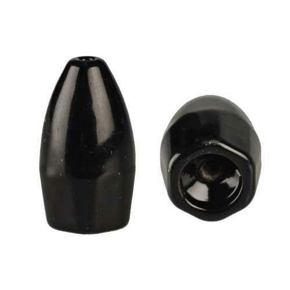 Strike King Tungsten Worm Weights, Black, 5/16 Oz.