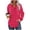 Red, variant on JSheng Women's Hoodie Top Fashion Polka Dots Printed Drawstring Long Sleeve Raglan Sleeve Hooded Pullover Tops Army Green L