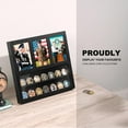 thumbnail image 6 of Challenge Coin Display Holder with Photo Frame Holds Three 6x4 Inch Photos & 17-30 Challenge Coin for Family Memories Collectors, 6 of 6