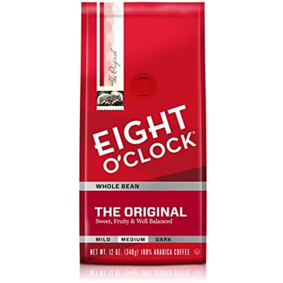 Eight Oclock Coffee, Original Whole Bean, 12-Ounce Bag (Pack Of 4)