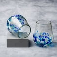 thumbnail image 4 of 10 Strawberry Street Bahia Stemless Wine Handblown Mexican Glass, Set of 6, 4 of 4