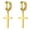 B2-gold, variant on Cross Earrings for Men Women, Mens Cross Hoop Earrings for Men Sterling Silver Cross Dangle Earrings Hypoallergenic Mens Cross Earrings Silver Hoop Earrings with Cross
