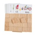 thumbnail image 3 of Tablas de rastreo del alfabeto ABC letras de traza de madera Montessori perfke tablero de trazado del alfabeto, 3 of 7