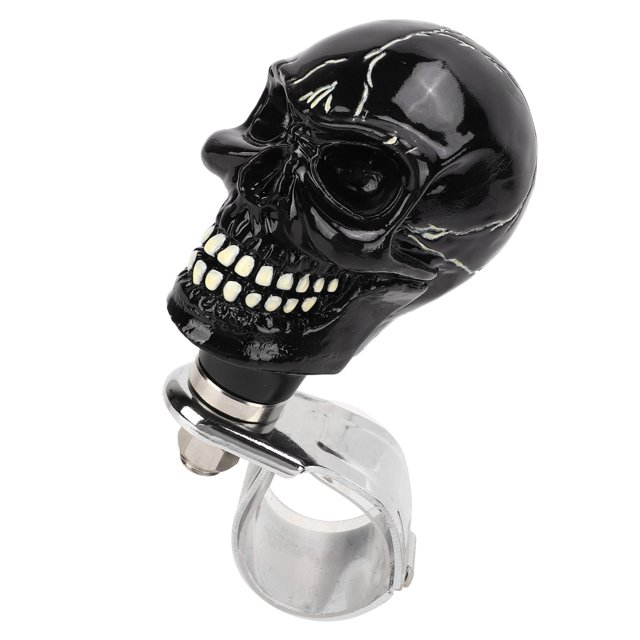 Perilla de suicidio Bling Bling para girar el volante volante con forma de calavera