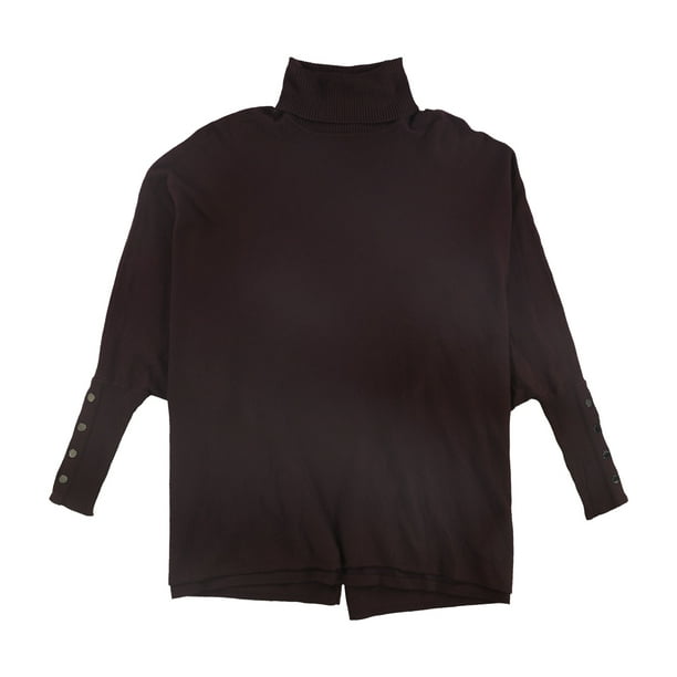Alfani suéter de poncho de cuello alto para mujer, morado, pequeño Alfani Poncho