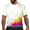 Blue, variant on Ediodpoh Men's 3D Pattern Printed Short Sleeve T Shirts Casual Graphics Tees Mens Tops Hot Pink XXL