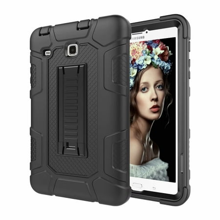 Galaxy Tab E 8.0 Case, Dteck Shockproof Kickstand Protective Cover For Samsung Galaxy Tab E 8.0-inch SM-T377 / SM-T375 / SM-T378, Black