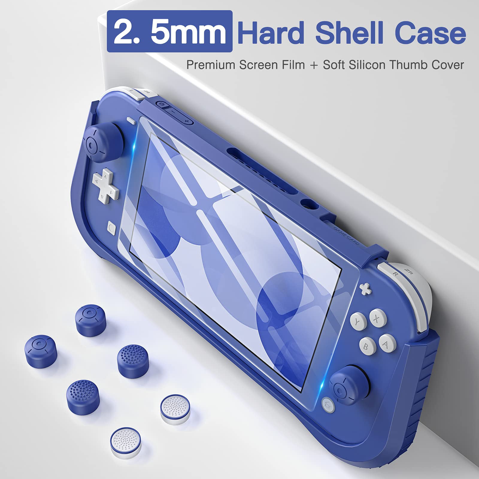 HEYSTOP Case Compatible with Nintendo Switch Lite, with Tempered 
