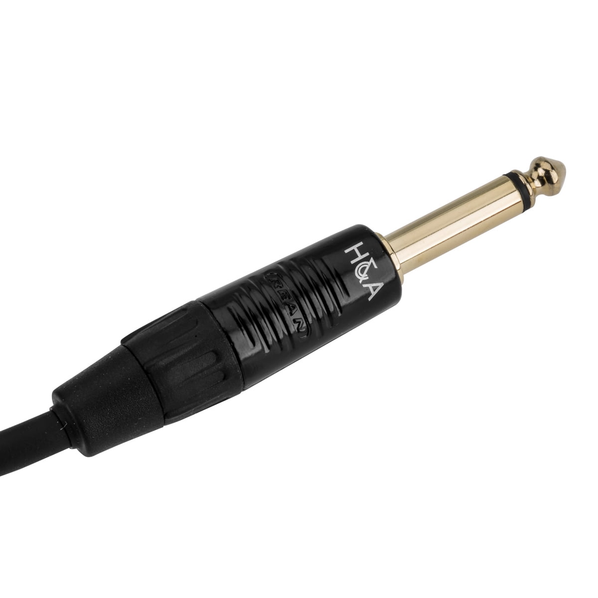 H&A 1/4" Male to 1/4" Male Instrument Cable with Rean Gold Connectors, 3', 3-Pack