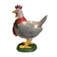 thumbnail image 1 of Lantern Chicken Christmas Prop Yard Holiday Outdoor Light Chicken, 1 of 8