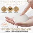 thumbnail image 4 of Organic Konjac Facial Sponge – Simply White | Gentle Exfoliating Scrubbie for Sensitive Skin | Plant-Based, Vegan, Biodegradable, Daily Pore Cleanser, 4 of 6
