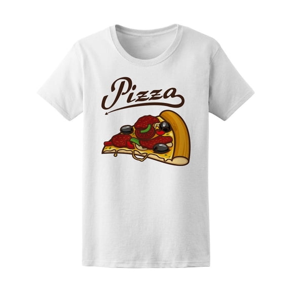 Pizza Slice Cartoon Tee Men's -Image by Shutterstock