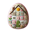 thumbnail image 2 of CoreLiving Felt Easter Egg House DIY All-Inclusive Craft Kit Hand-Embroidered Set with Bunny & Chick Patterns for Hanging Ornaments Easter Tree Decorations Spring Home Décor Accessories, 2 of 9