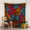Turquoise, variant on Popular Handicrafts Tapestry Wall Hanging Tree of Life Hippie Mandala Bohemian Hippy Kaleidoscopic Intricate Floral Design Indian Tapestries Bedspread