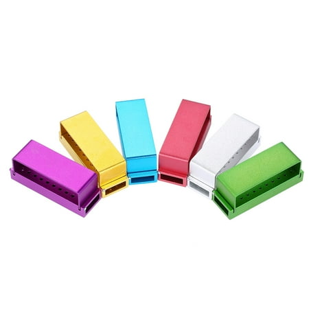 

Walmeck 1 Pc 30 Holes Diamond Burs Holder Aluminum Block for Low & High Speed Drill Oral Polishing Drill Holder Random Color
