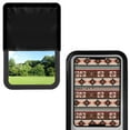 thumbnail image 2 of XYZCANDO Navajo RV Door Window Shade Southwest RV Black Out Window Covers Foldable Camper Accessories RV Door Shade with Hook and Loop RV Window Shade Thin Shade RV Door Window Brown, 2 of 7