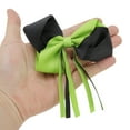 thumbnail image 4 of Unique Bargains 1 Pc Duckbill Clip Halloween Bow Ribbon Hair Clip for Women Black Green, 4 of 5