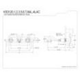 thumbnail image 3 of Kingston Brass KS3121AL Vintage 2-Handle Wall Mount Bathroom Faucet, Polished Chrome, 3 of 3