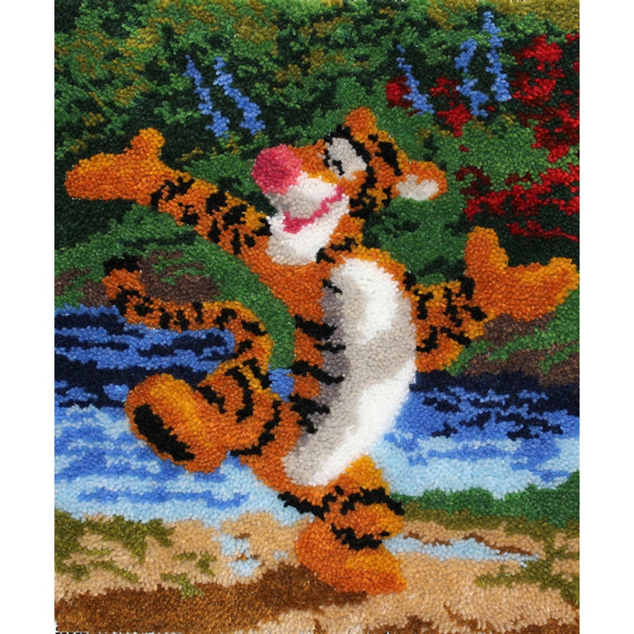 Latch Hook Kit 20"x25"tigger